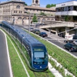 Quartier Bordeaux Meriadeck - Vue tram de la terrasse