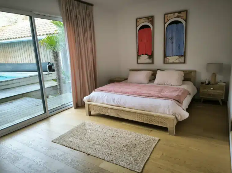 Bordeaux Cauderan maison avec piscine - chambre