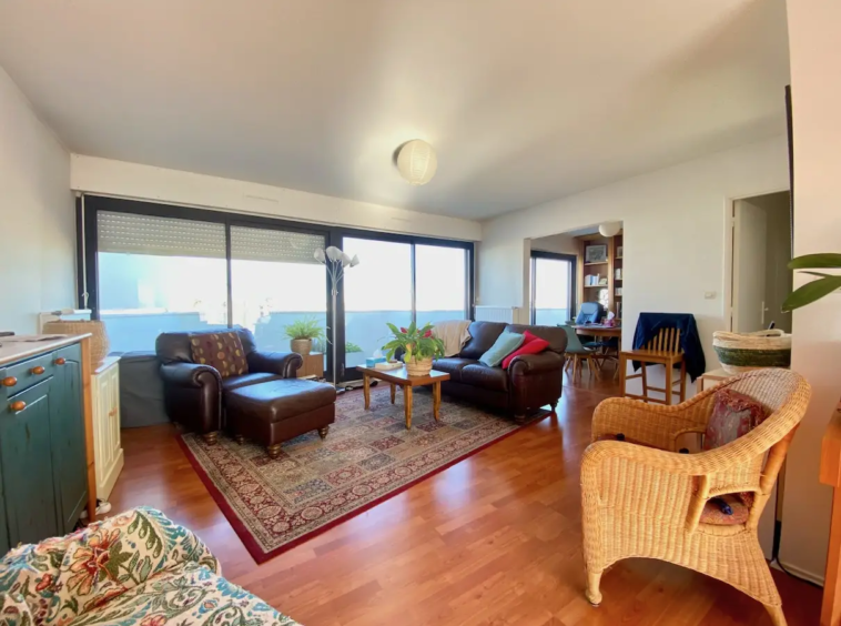 Appartement Bordeaux Fondaudège - salon sur terrasse