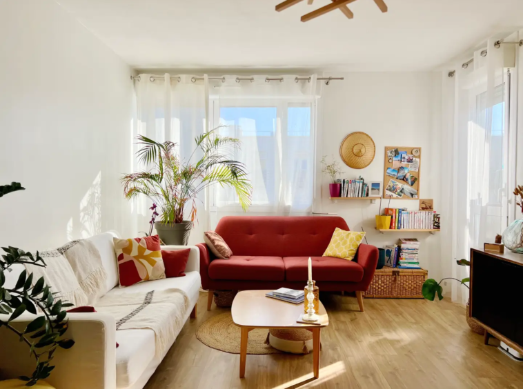 Bègles appartement T3 traversant - salon