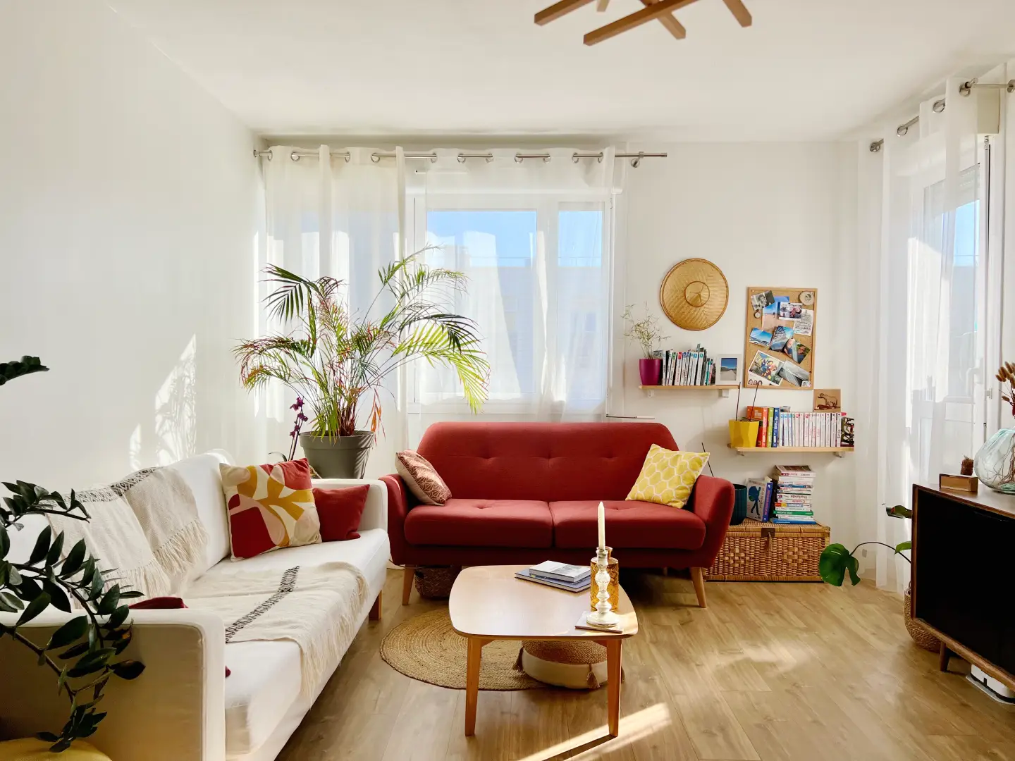 Bègles appartement T3 traversant - salon