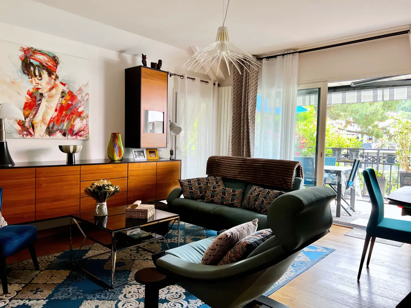 Arcachon appartement ville d'été - salon sur terrasse