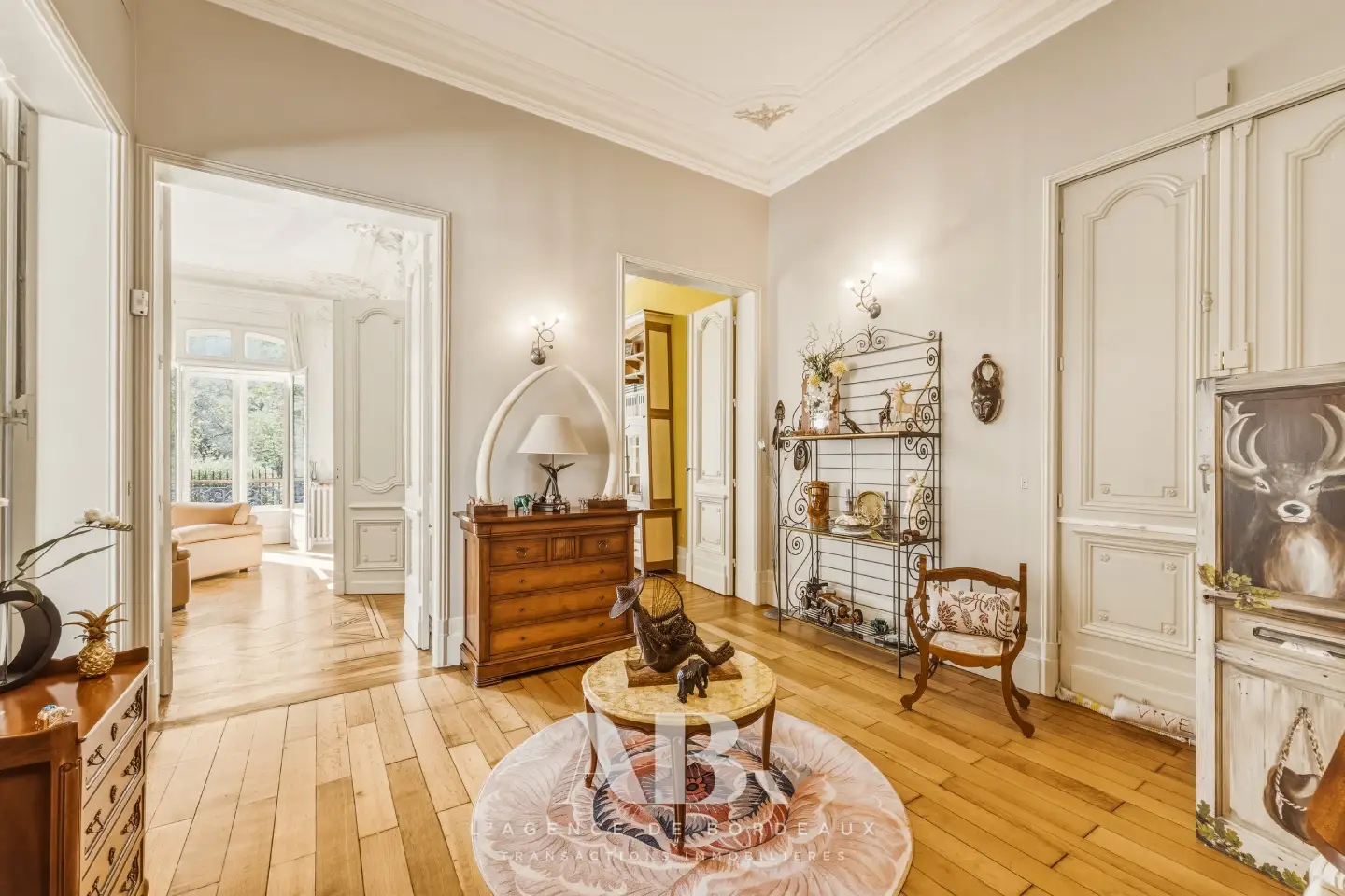 Bordeaux Jardin Public appartement - enfilade